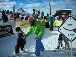 apprentissage du snowboard