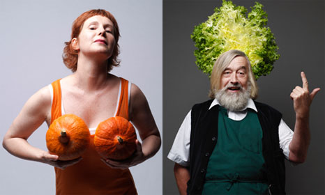 portraits de légumes