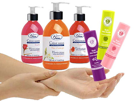 soins mains et lèvres