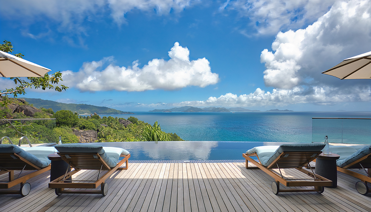 Six Senses suite Seychelles vue mer