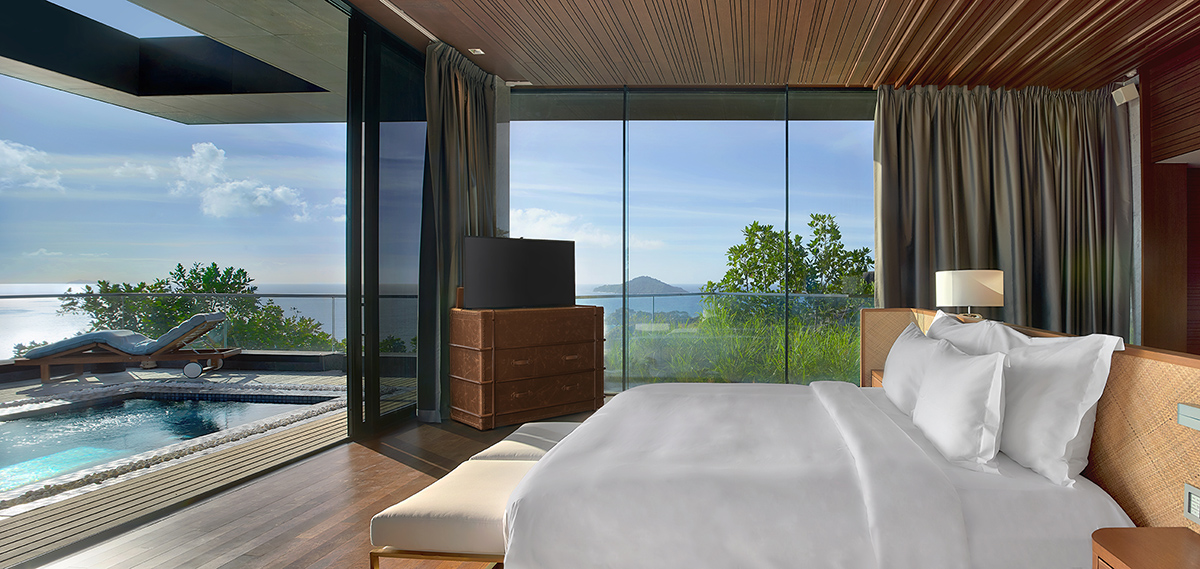 Six Senses suite Seychelles chambre