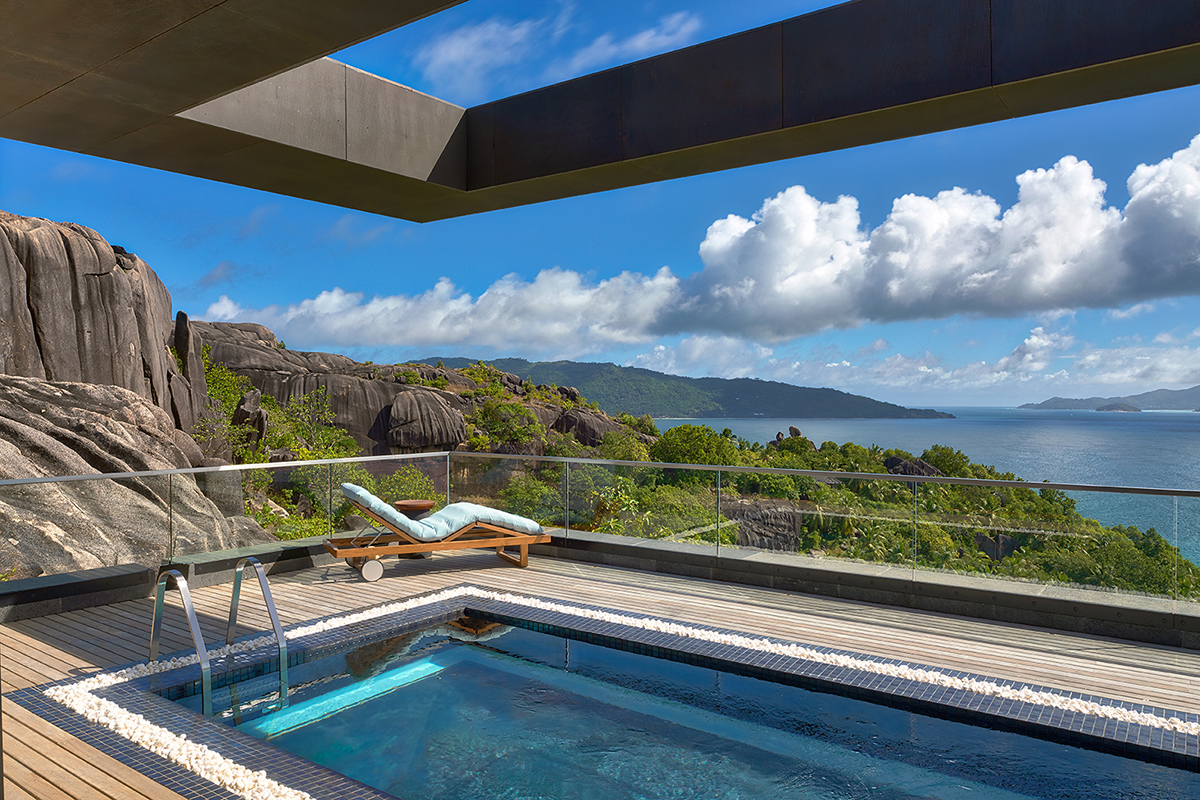 Six Senses suite Seychelles piscine