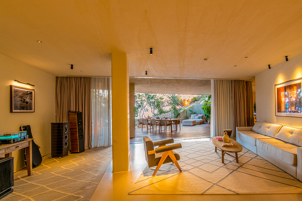 Hôtel Six Senses Ibiza suite salon vue mer