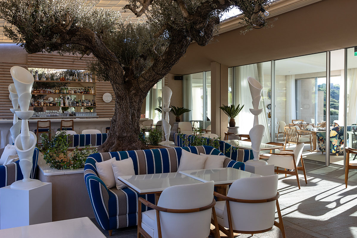 Patio hôtel La Réserve Ramatuelle